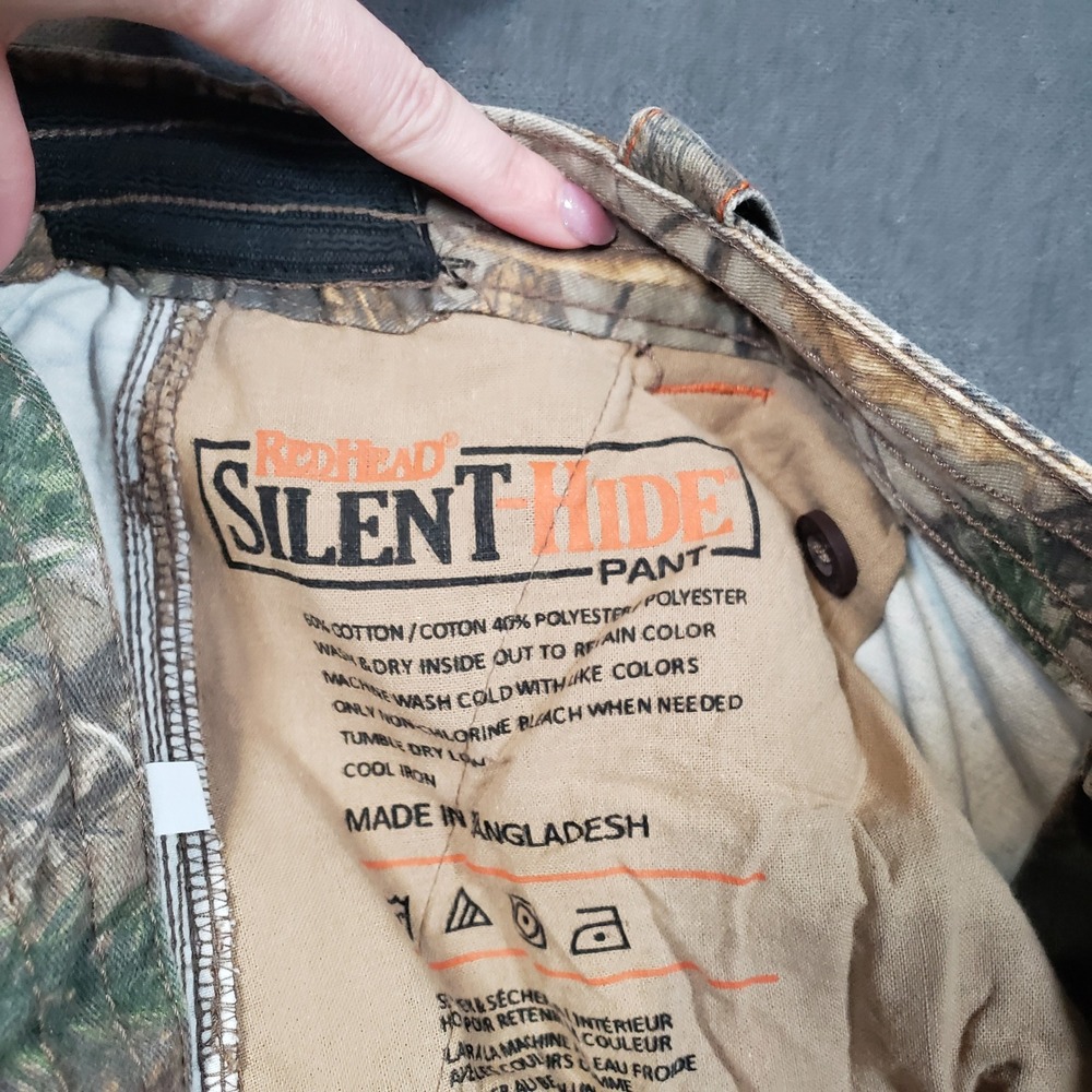 RedHead Cargo Pants Mens 2XL Camo Silent-Hide Realtree Hunting Trousers - Picture 5 of 11